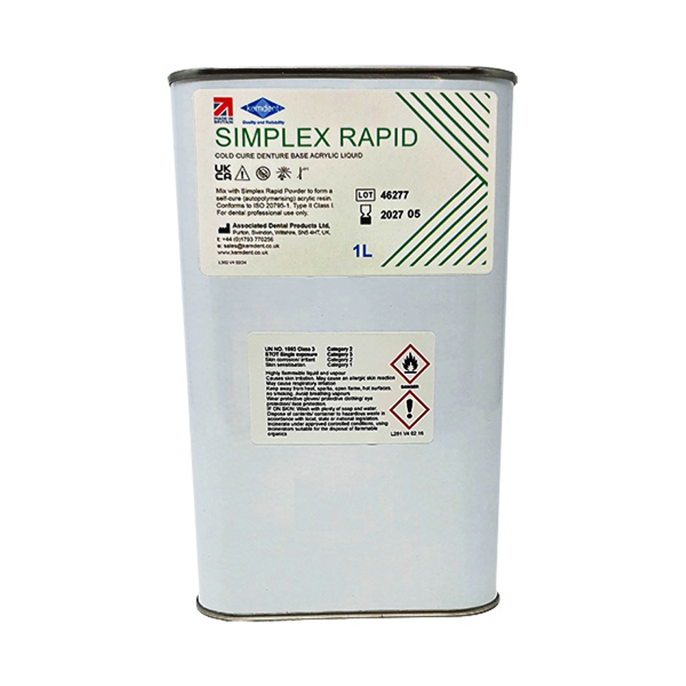 Kemdent Simplex Rapid Liquid (1 Litre)