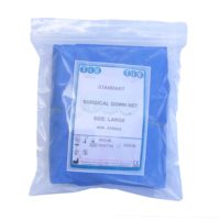 Hospitrade 10 Pack Disposable Isolation Gowns - Blue SMS Non-Woven Material - PPE Gowns Disposable Isolation Gown Fluid-Resistant And Latex-Free Gowns, Universal Size - View #4