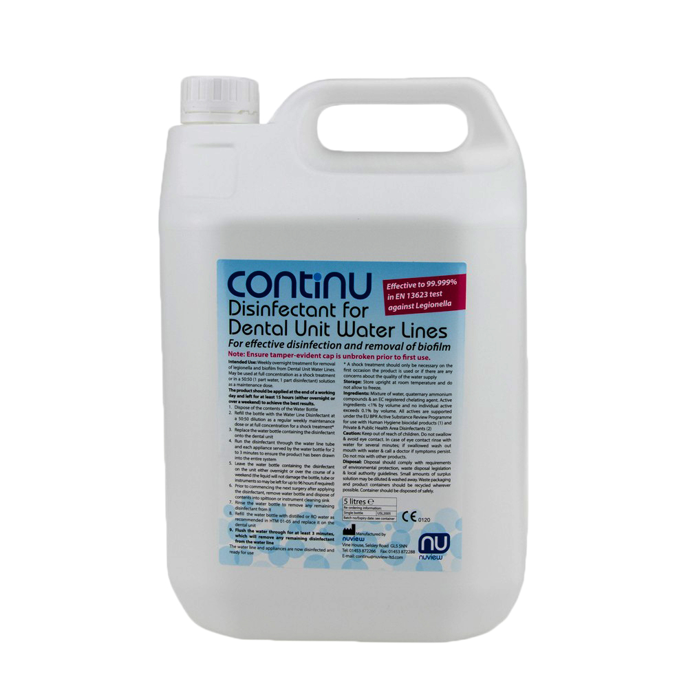 Continu Disinfectant For Dental Unit Water Lines (5 Litres) LavaDent