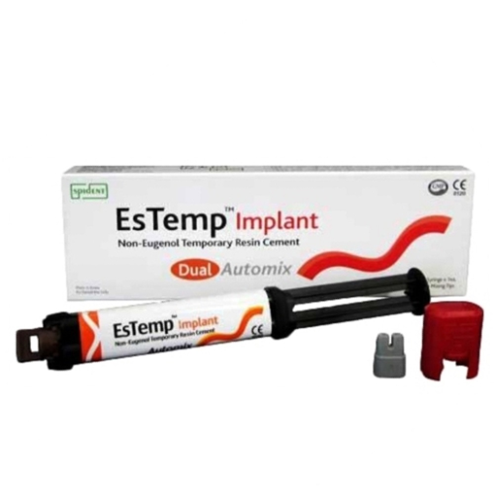 thumbnail image 2 of Spident EsTemp Temporary Dental Cement – 1 Syringe, Direct Or Indirect Restoration 2 of 3