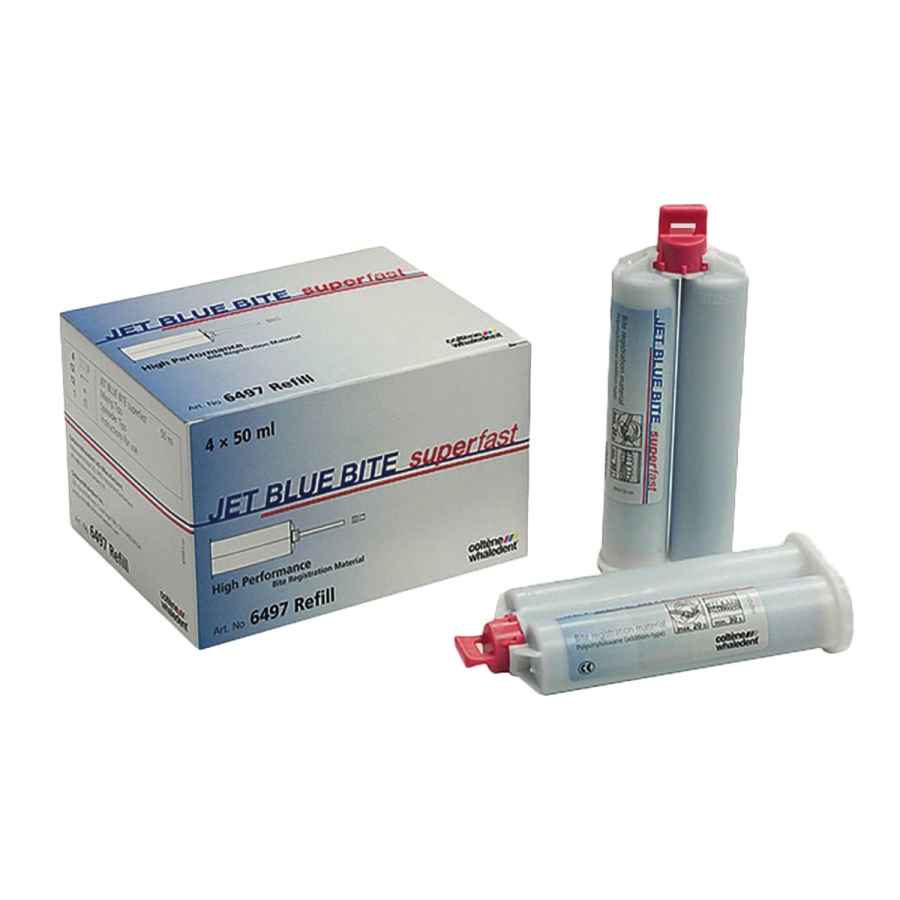 Jet Blue Bite Registration Super Fast Refill (4 x 50ml) LavaDent Online
