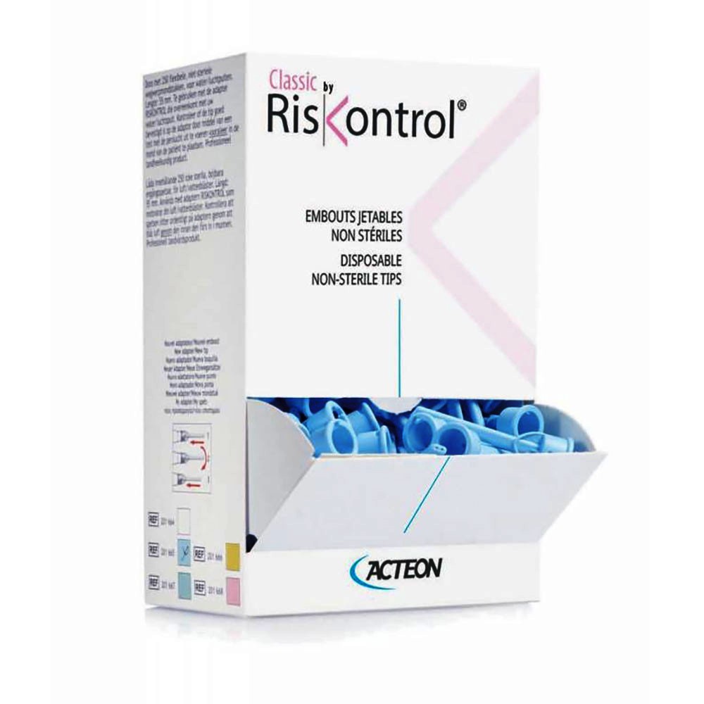Riskontro Classic 3-in-1- Syringe Tips BLUE (250pk) - Image 2