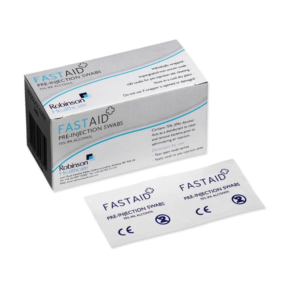 Fast Aid Pre-Injection Swabs – 70% IPA Alcohol (100pk) | LavaDent Online